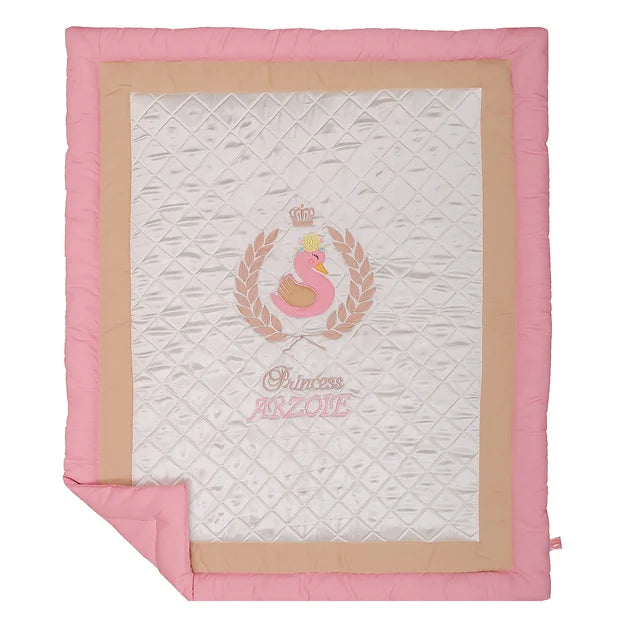 Ivy Swan Quilt-in-a-Basket (Coral)