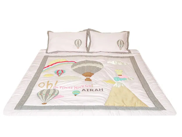 Cappadocia Double Bedspread 4pcs Set (Rose Pink)