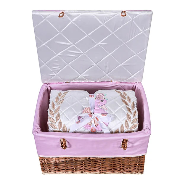 Ivy Swan Quilt-in-a-Basket (Lavender)