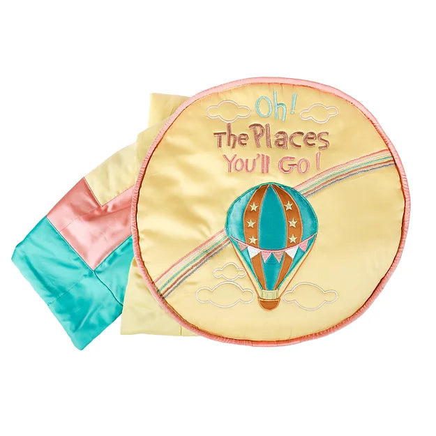 Cappadocia Single Bed Travel Cushion cum Quilt (Lemon)