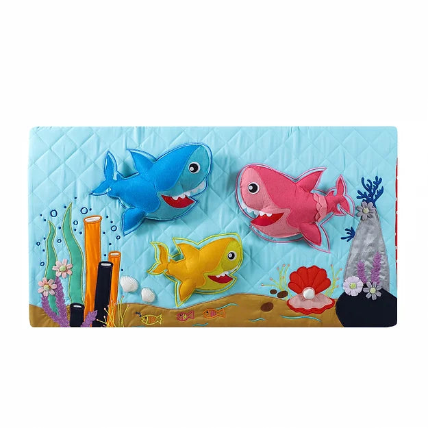 Baby Shark Quilt and Basket Hamper