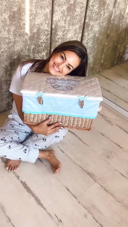 Chesterfield Small Basket (Light Blue)