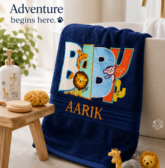 Madagascar Towel (Navy Blue)
