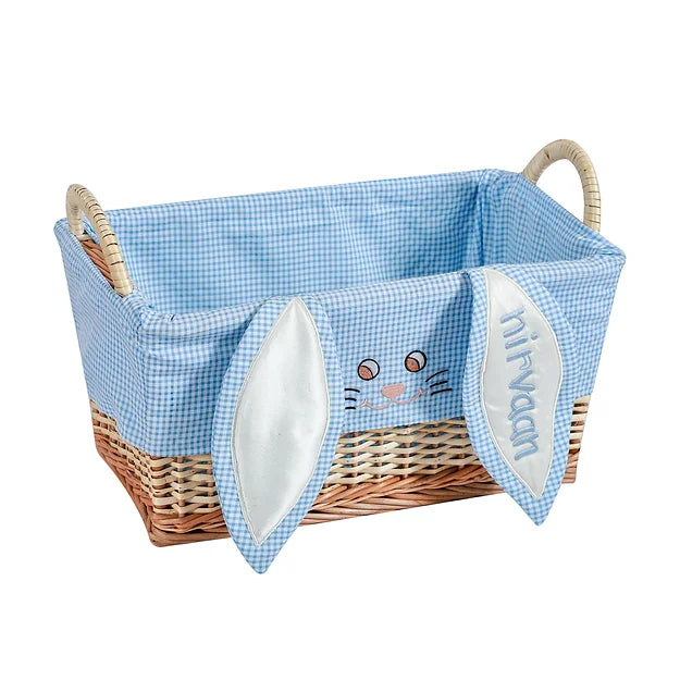 Bunny Basket and File Hamper (Blue)