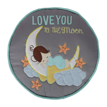 Love U to Moon 5pcs Basket Hamper (Grey/Teal)