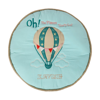 Cappadocia Cushion-cum-Quilt (Sea Green)