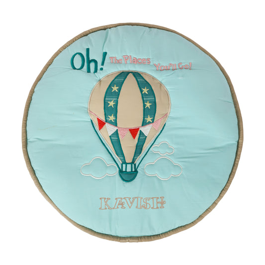 Cappadocia Cushion-cum-Quilt (Sea Green)