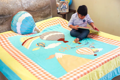 Cappadocia Double Bedspread 4pcs Set (Sea Green)