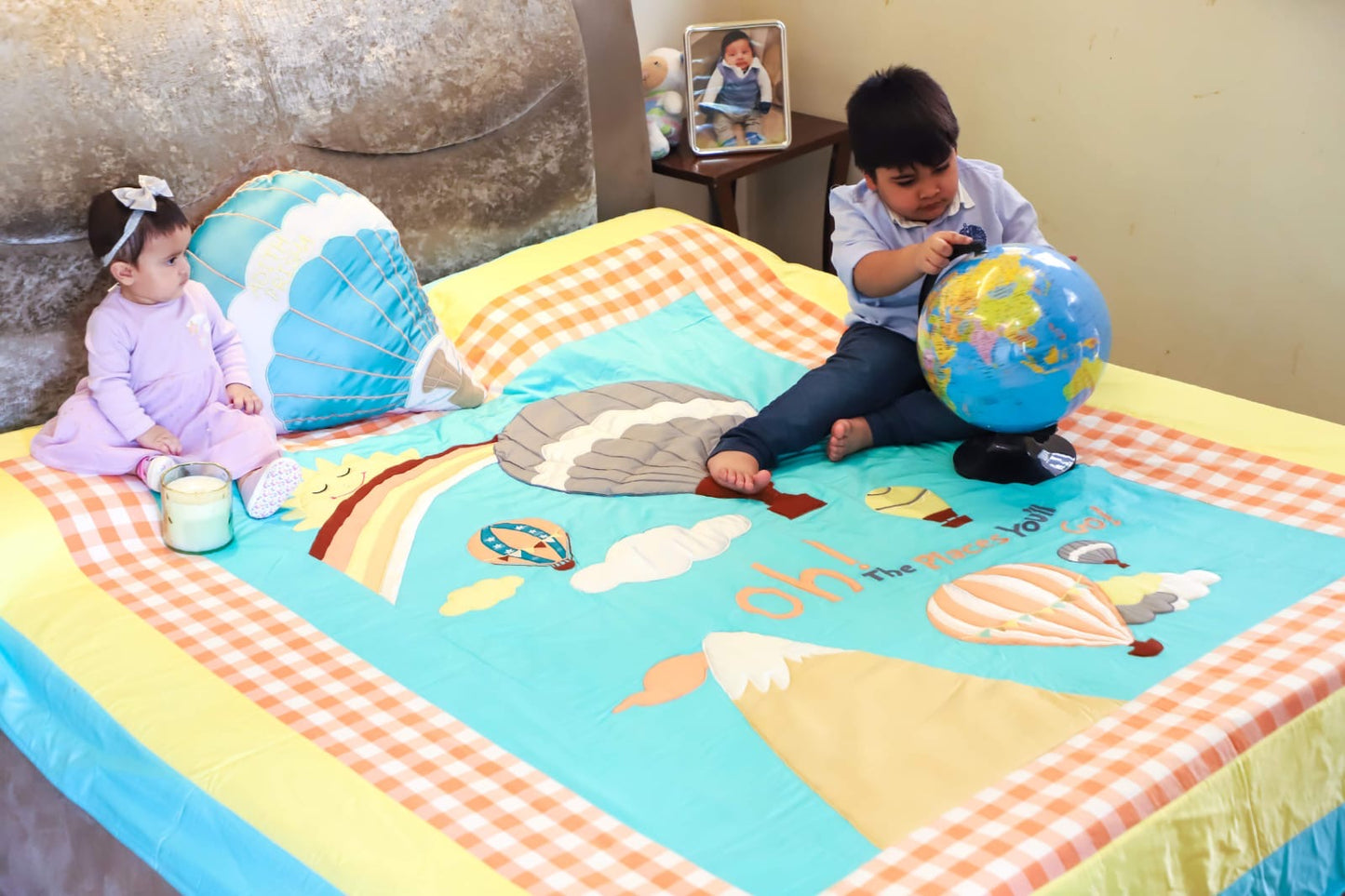 Cappadocia Double Bedspread 4pcs Set (Sea Green)