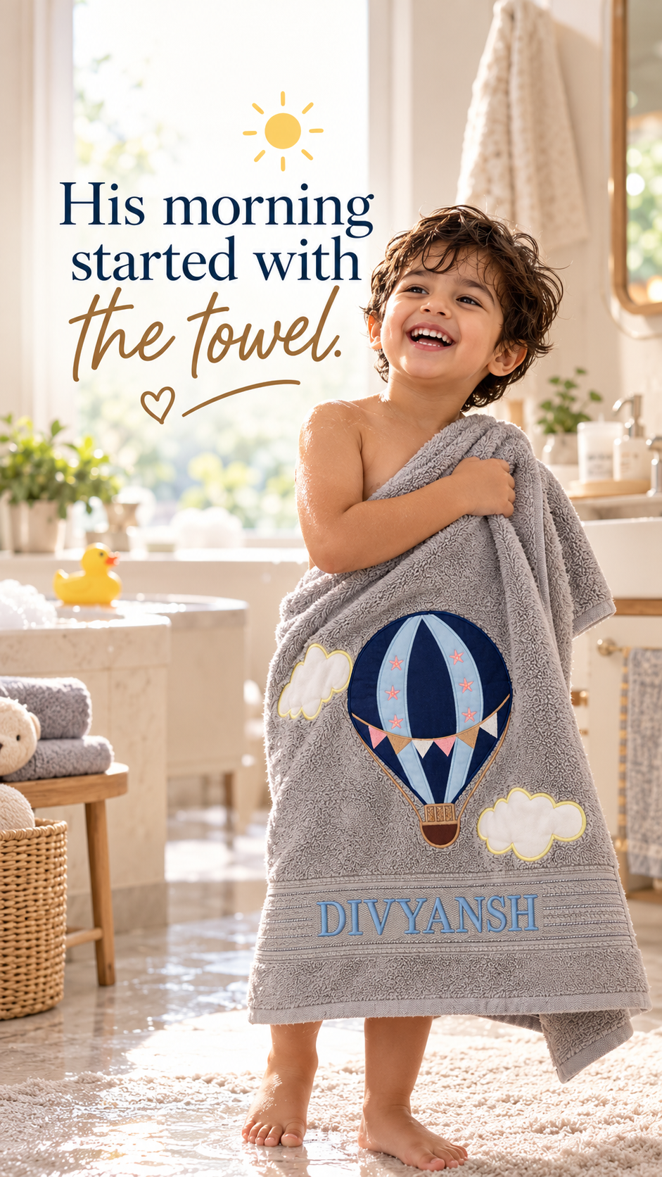 Cappadocia Towel (Grey Blue)