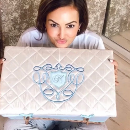 Chesterfield Small Basket (Light Blue)