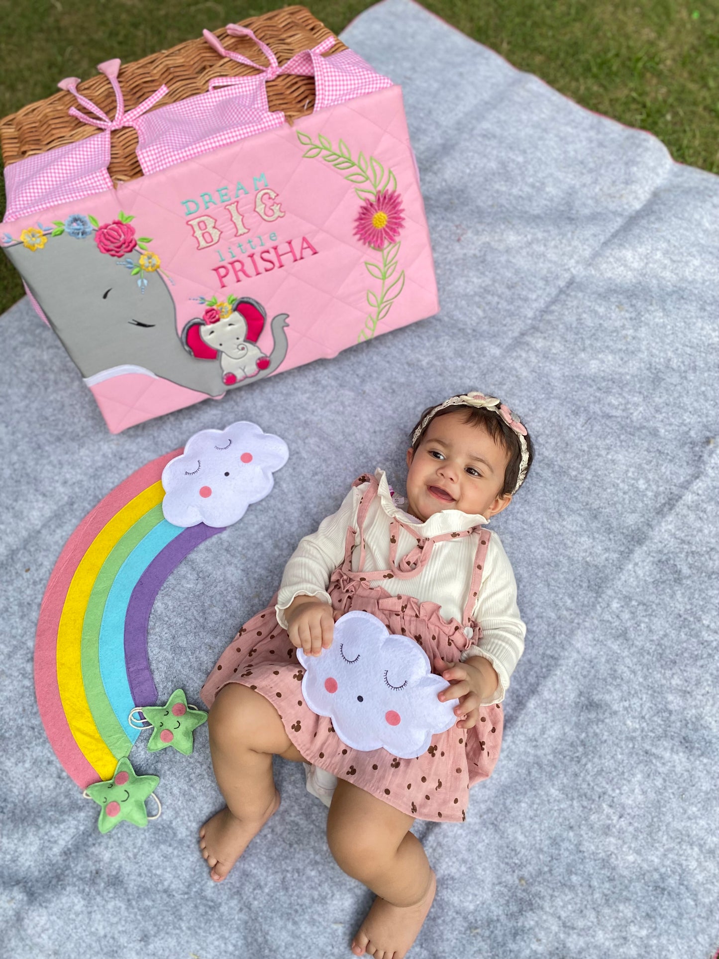 Ellie Small Basket (Pink)