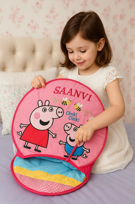 Peppa Cushion-cum-Quilt (Pink)