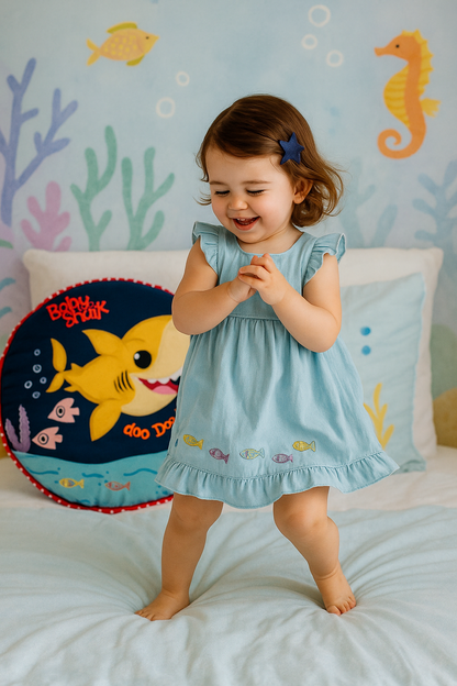 Shark Single Bed Travel Cushion cum Quilt