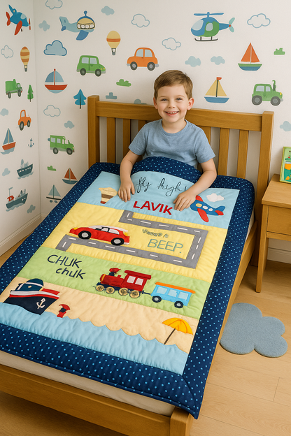 Transport Single Bed Quilt