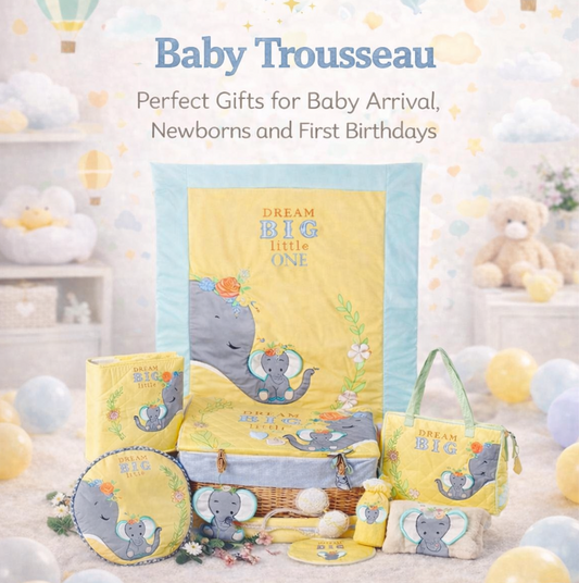 Ellie 8pcs Jumbo Basket Hamper (Yellow)