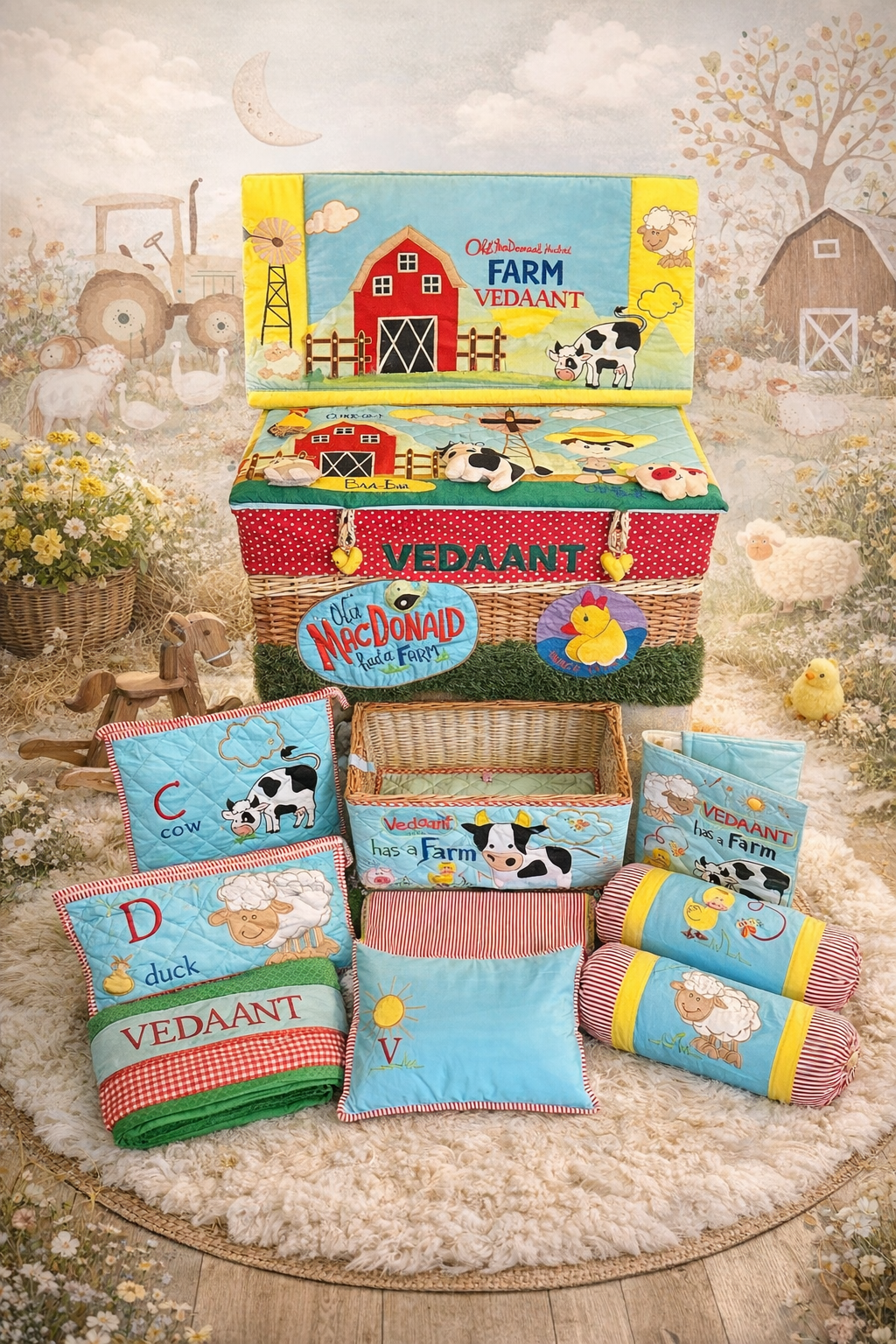 12 pcs Farm Basket Set