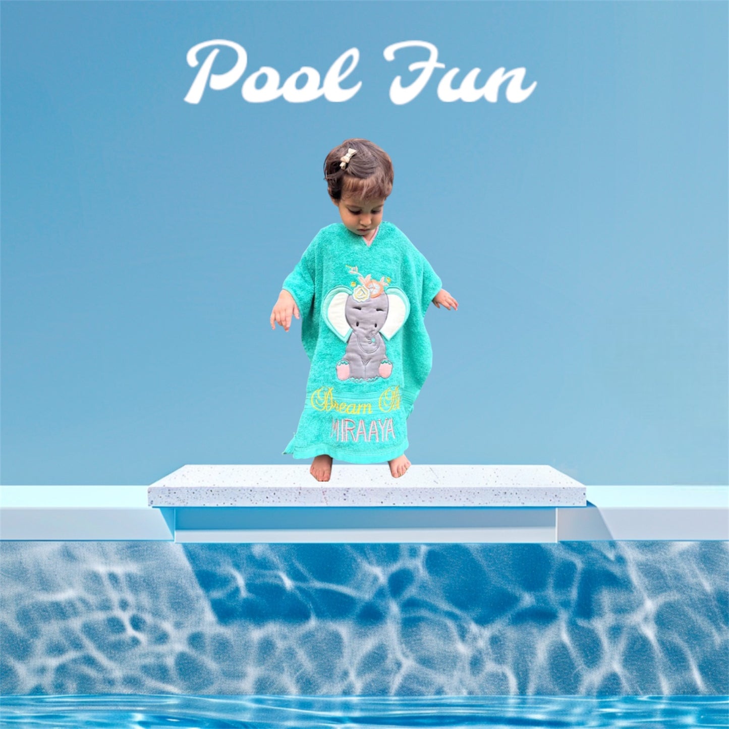 Ellie Towel Poncho (Sea Green)