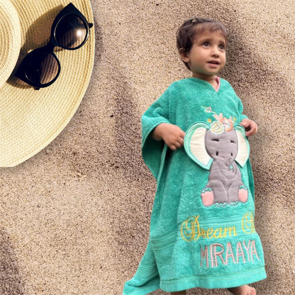 Ellie Towel Poncho (Sea Green)