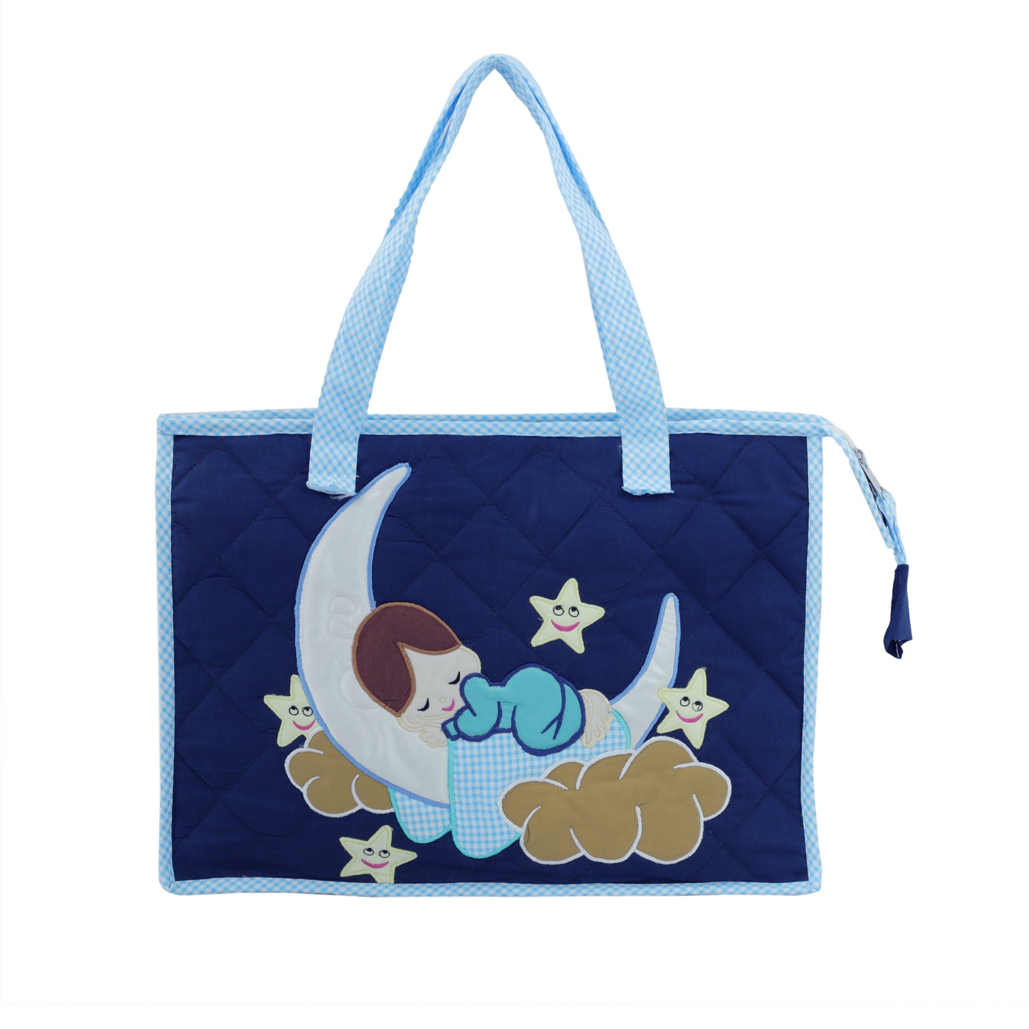 Love U to Moon Tote Bag (Navy Blue)