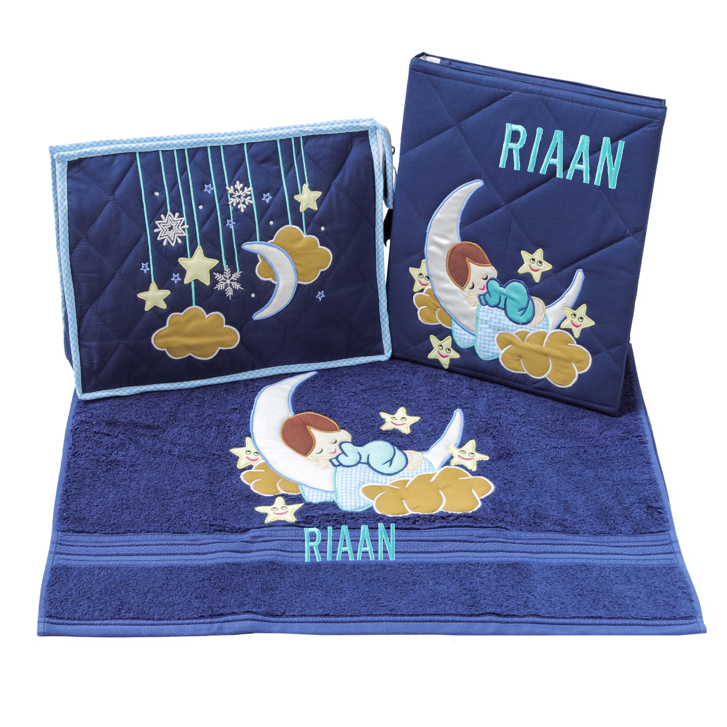 Love U to Moon 3pcs Hamper (Navy Blue)