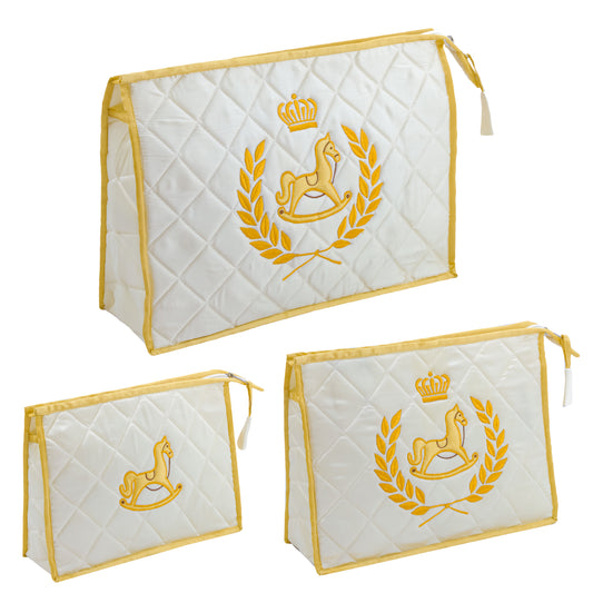 Royal Steed 3-Pouch Set (Golden and White)