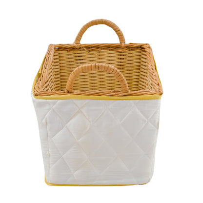 Royal Steed Basket and File (White-Gold)