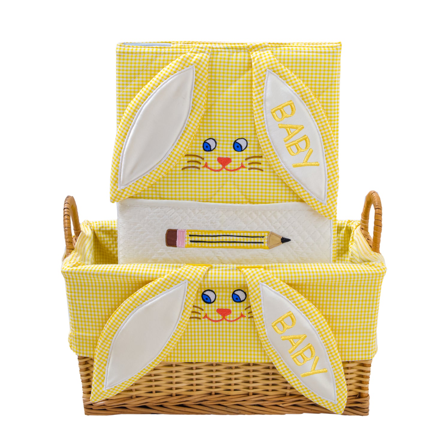 Bonbon Bunny Basket/File Hamper (Yellow)