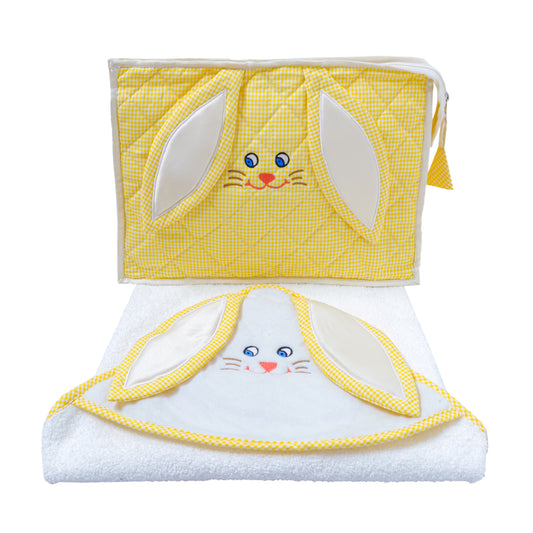 Bonbon Bunny 2 pcs Bath Set (Yellow)