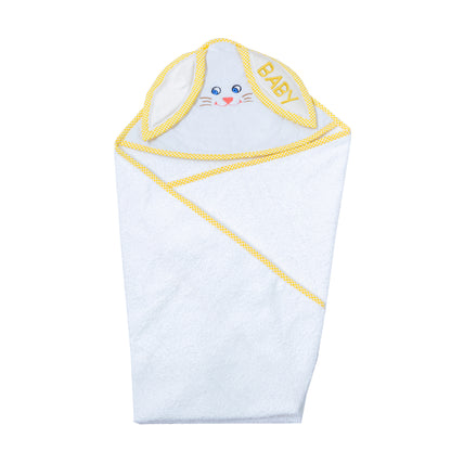 Bonbon Bunny 2 pcs Bath Set (White and Yellow)