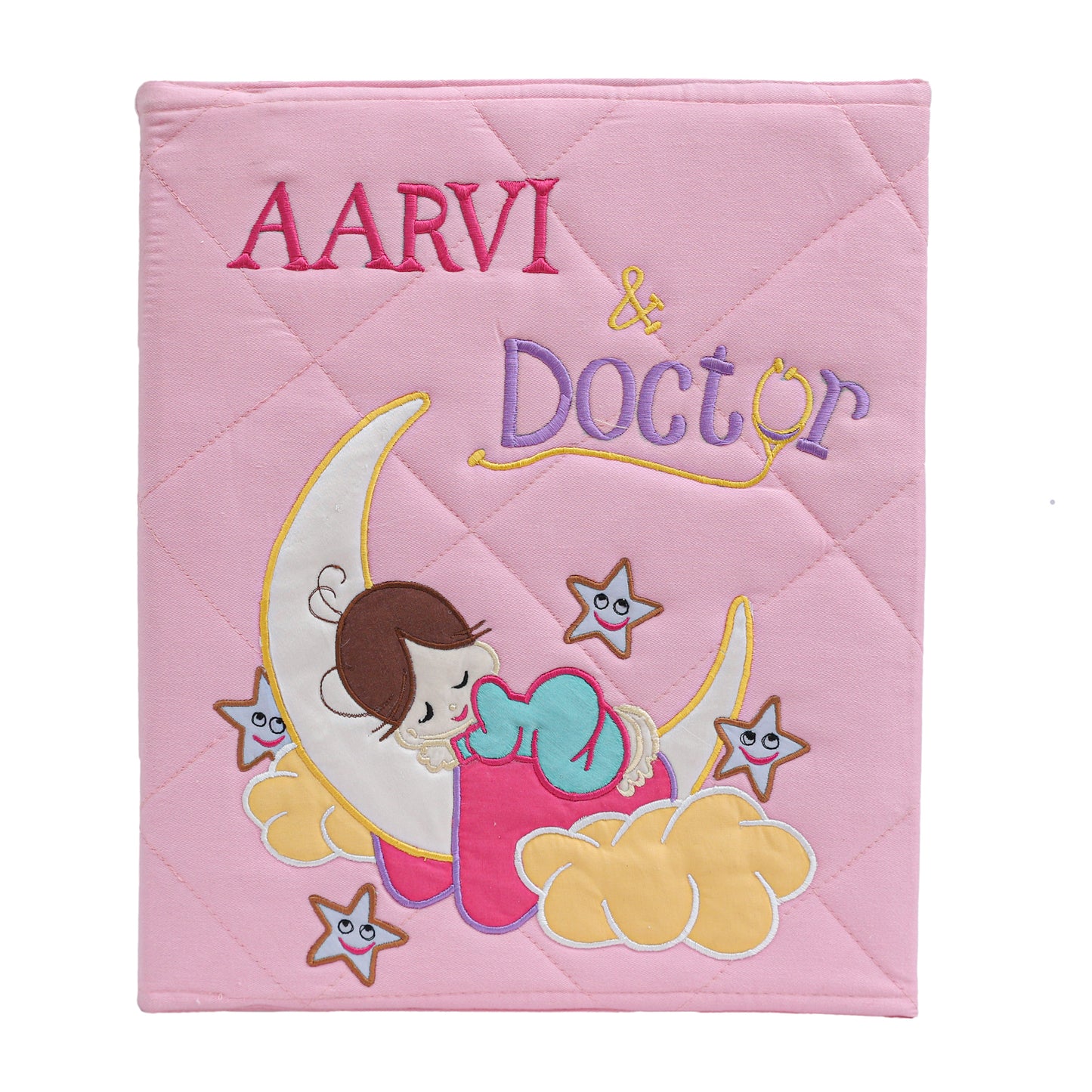 "Love U to the Moon" Doctor File (Pink)