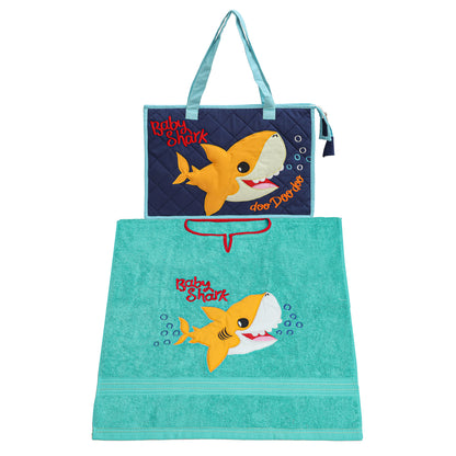 Baby Shark Towel and Tote Set