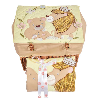 "Simba & Mufasa" Quilt-in-a-Basket (Lemon)