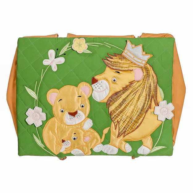 Lion Family" 4pcs Basket Hamper (Green)