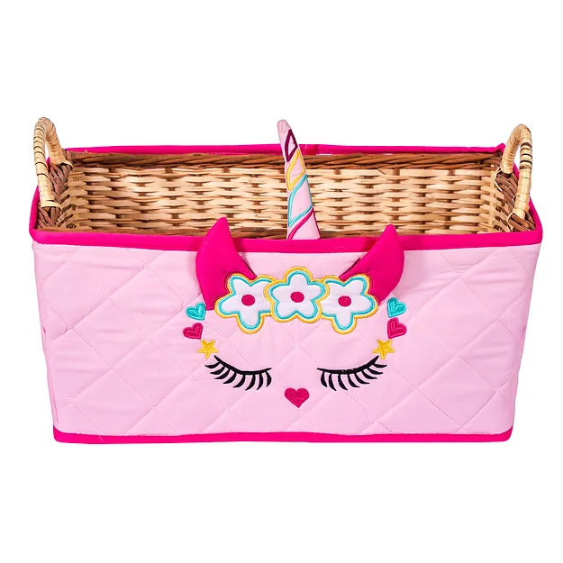 Unicorn Open Basket (Pink)