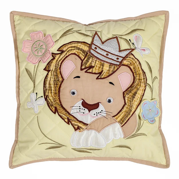 "Lion Family" Cushion Set (Lemon)