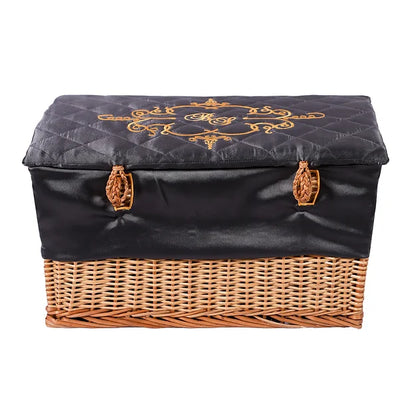 Royal Crest Small Basket (Charcoal)