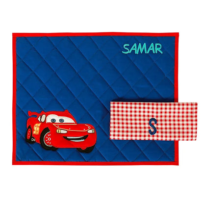 Car 4pcs School Set (Royal Blue)