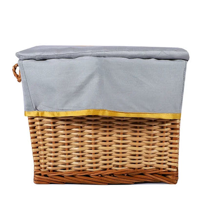 Royal Crest Small Basket (Light Grey)