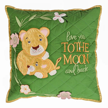 "Lion Family" Cushion Set (Green)