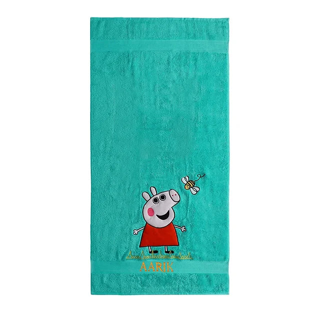 Peppa Medium Towel (Sea Green)