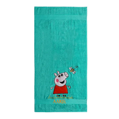 Peppa Medium Towel (Sea Green)