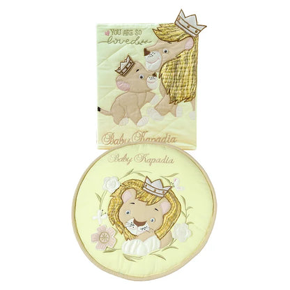 "Simba & Mufasa" File and Quilt Set (Lemon)