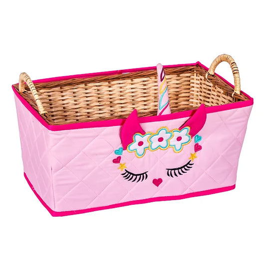 Unicorn Open Basket (Pink)