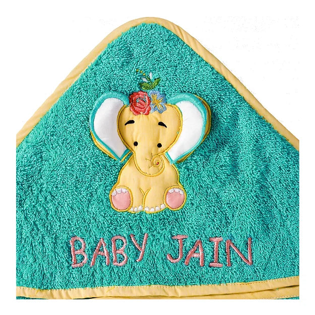 Ellie Towel Wrap with Cap (Sea Green)