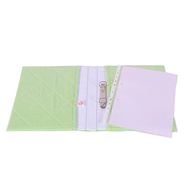 Chirping Birdies File and Pouch Set (Green)