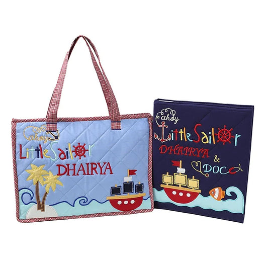 Little Sailor Tote and File Set