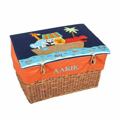 Madagascar 2pcs Basket Hamper (Navy Blue)