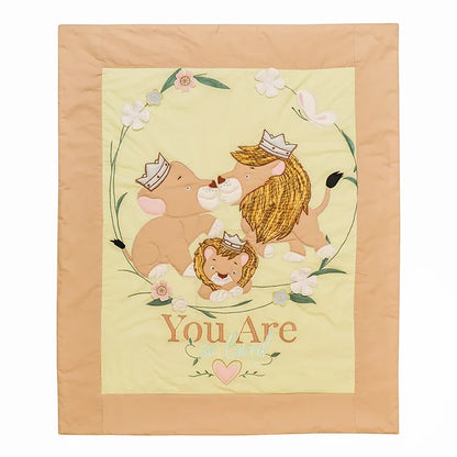 "Simba & Mufasa" Quilt-in-a-Basket (Lemon)