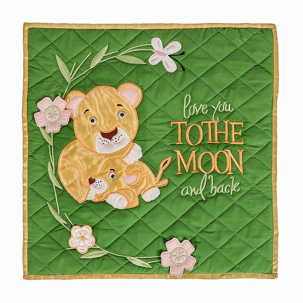 "Lion Family" Cushion Set (Green)